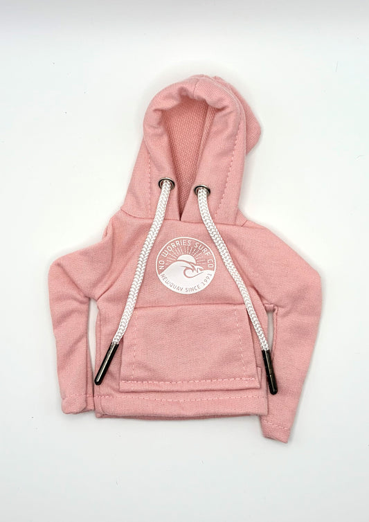 Mini Gear Knob Hoodie - Wave - Baby Pink