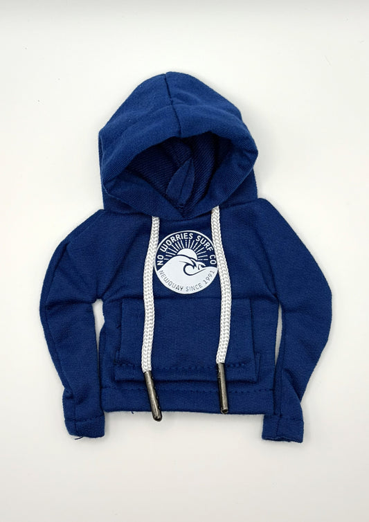 Mini Gear Knob Hoodie - Wave - Blue