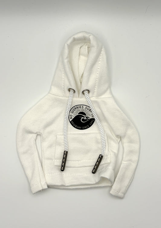 Mini Gear Knob Hoodie - Wave - White