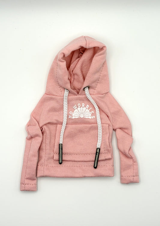 Mini Gear Knob Hoodie - Sun - Baby Pink