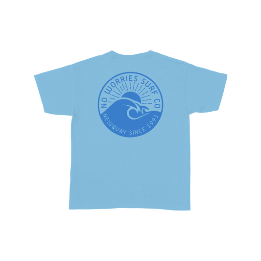 Kids Wave T-Shirt - Sky Blue