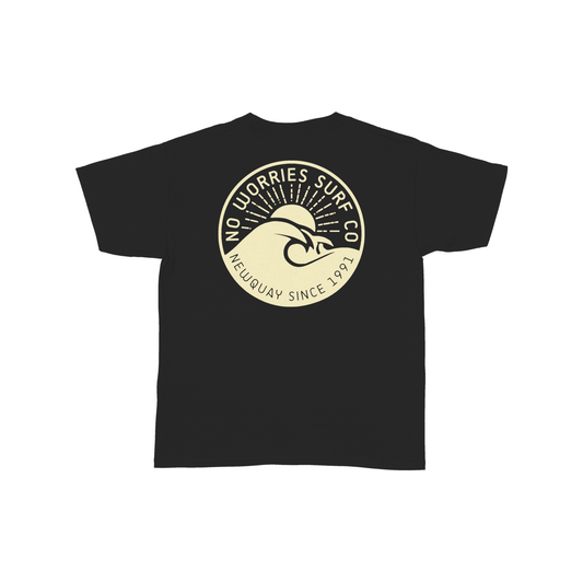 Kids Wave T-Shirt - Black