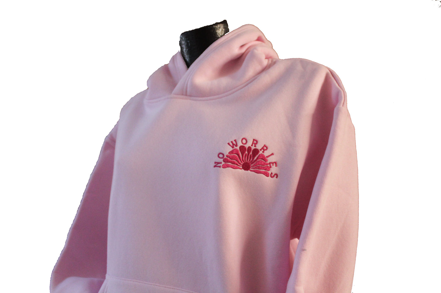Adults Embroidered Shellscape-Baby Pink