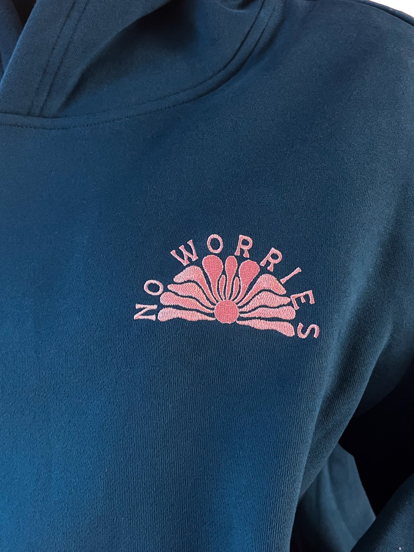 Adults Embroidered Shellscape-Deep Sea Blue
