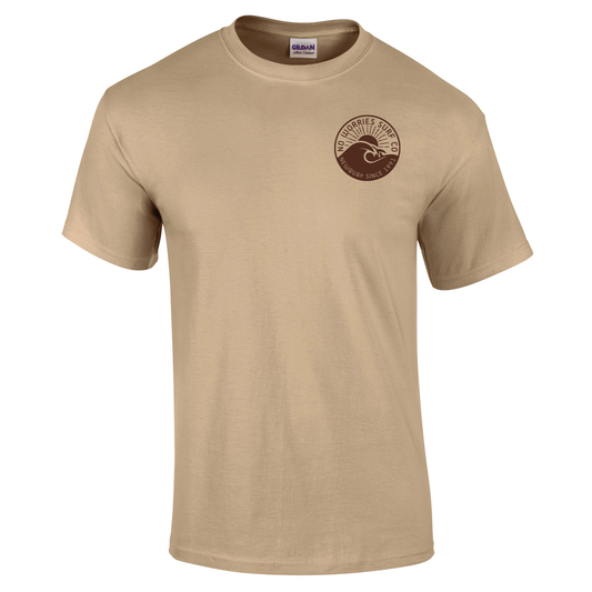 Adults Wave T-Shirt - Sand