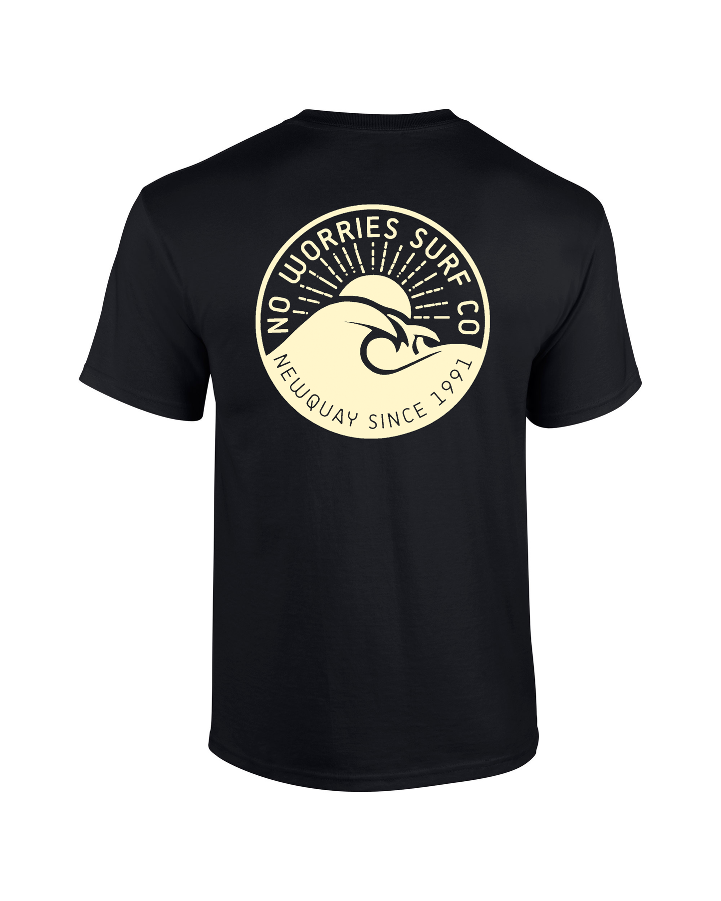 Adults Wave T-Shirt - Black