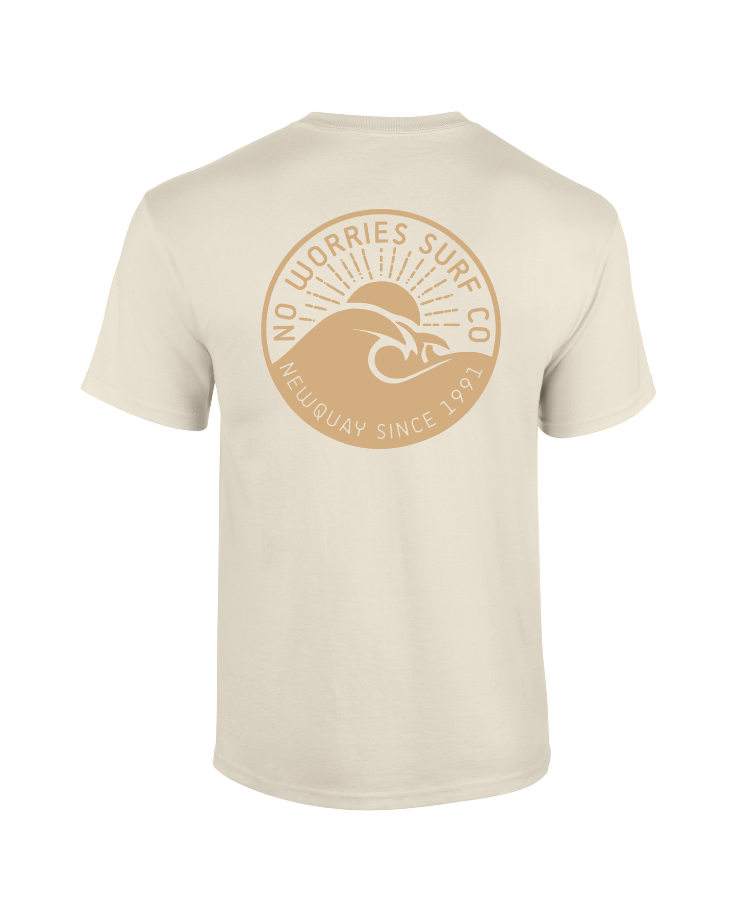 Adults Wave T-Shirt - Natural
