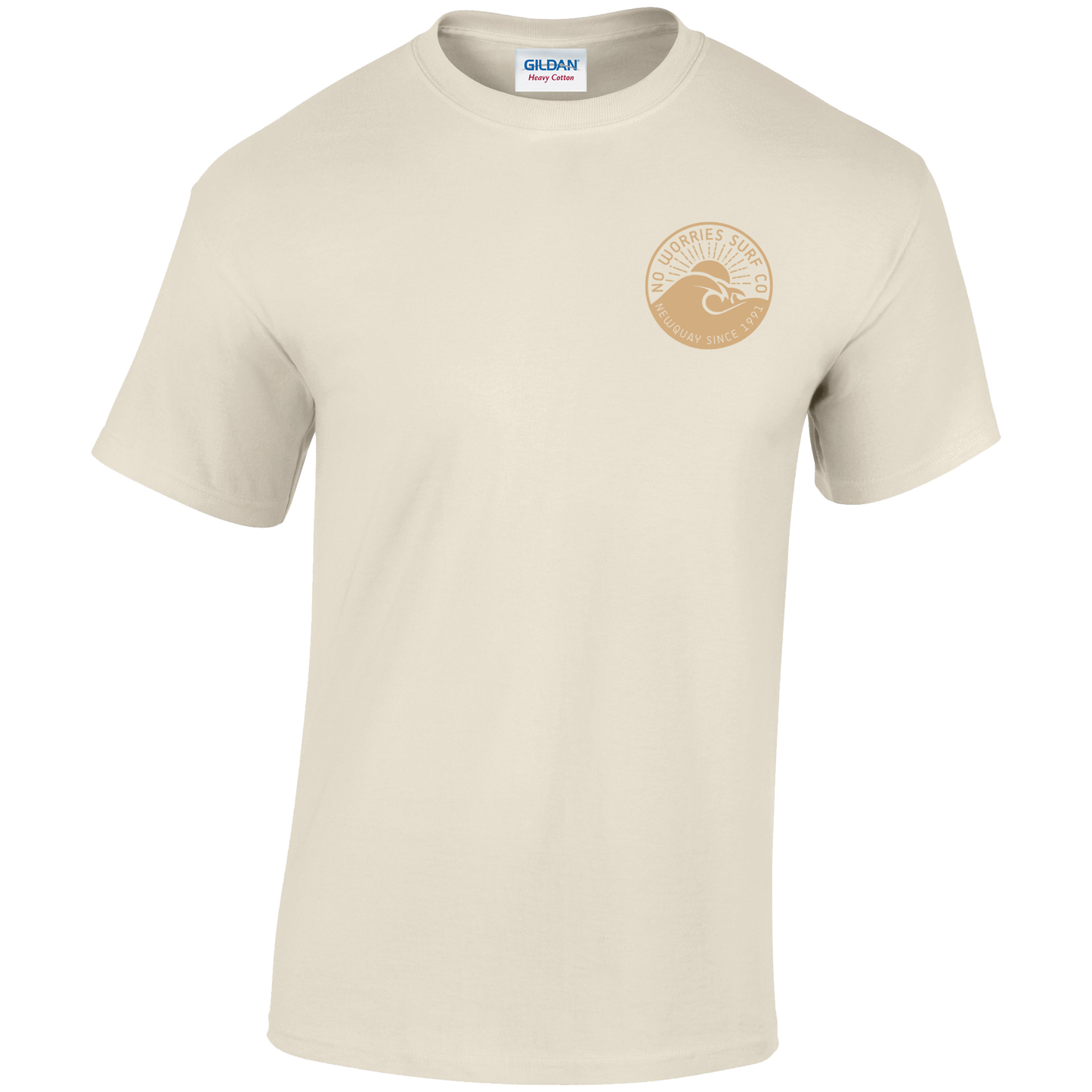 Adults Wave T-Shirt - Natural