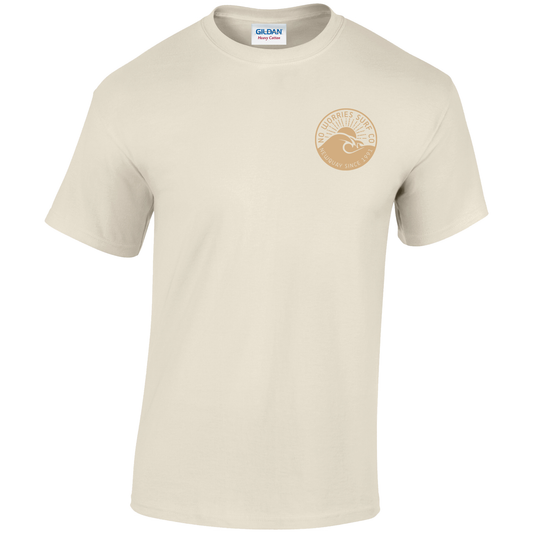 Adults Wave T-Shirt - Natural