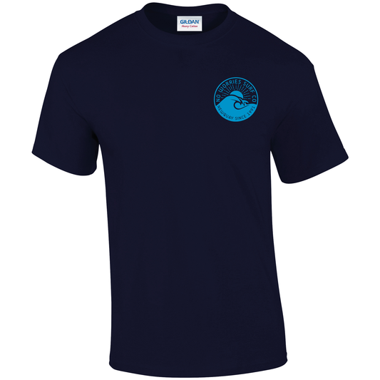 Adults Wave T-Shirt - Navy Blue