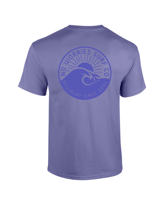 Adults Wave T-Shirt - Digital Lavender