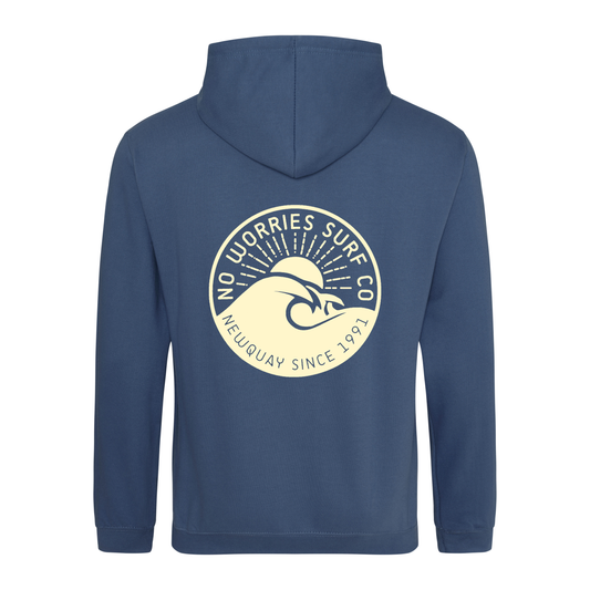 Adults Wave Hoodie - Airforce Blue
