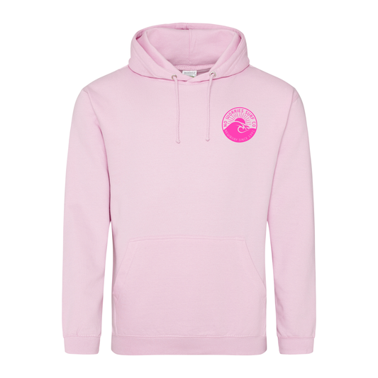 Adults Wave Hoodie - Baby Pink