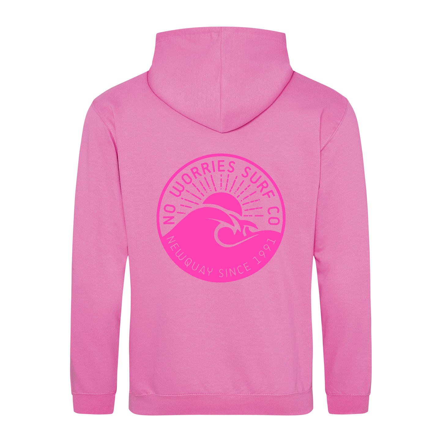 Adults Wave Hoodie - Candyfloss Pink