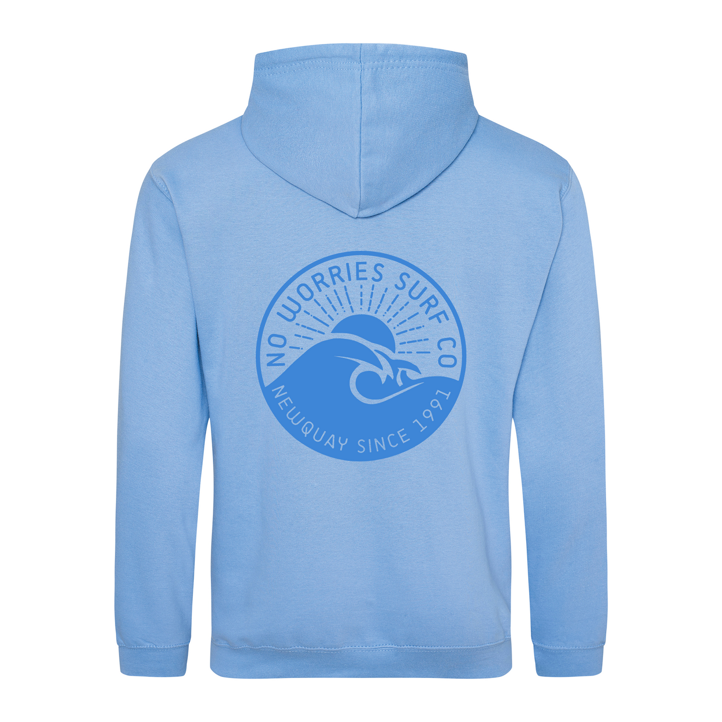 Adults Wave Hoodie - Cornflower Blue