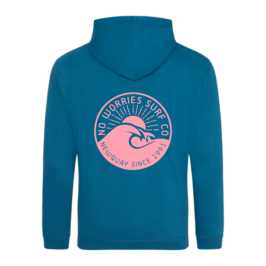 Adults Wave Hoodie - Deep Sea Blue