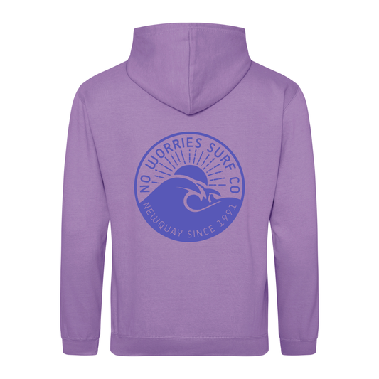 Adults Wave Hoodie - Digital Lavender
