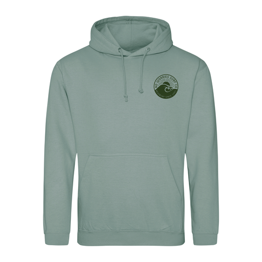 Adults Wave Hoodie - Dusty Green