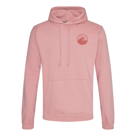Adults Wave Hoodie - Dusty Pink