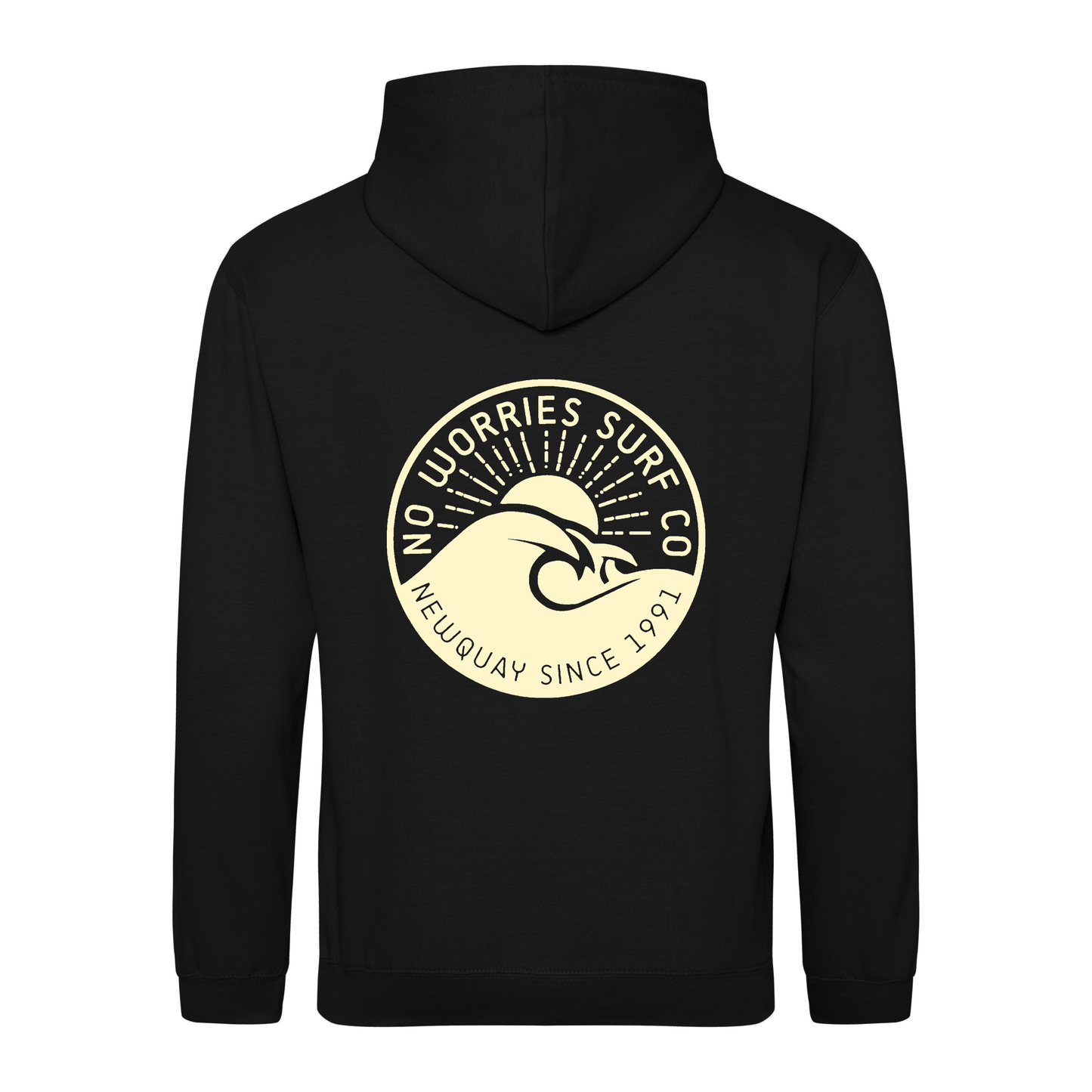 Adults Wave Hoodie - Black