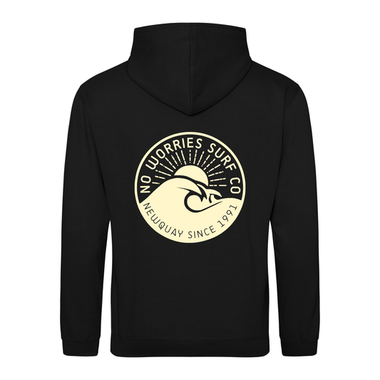 Adults Wave Hoodie - Black