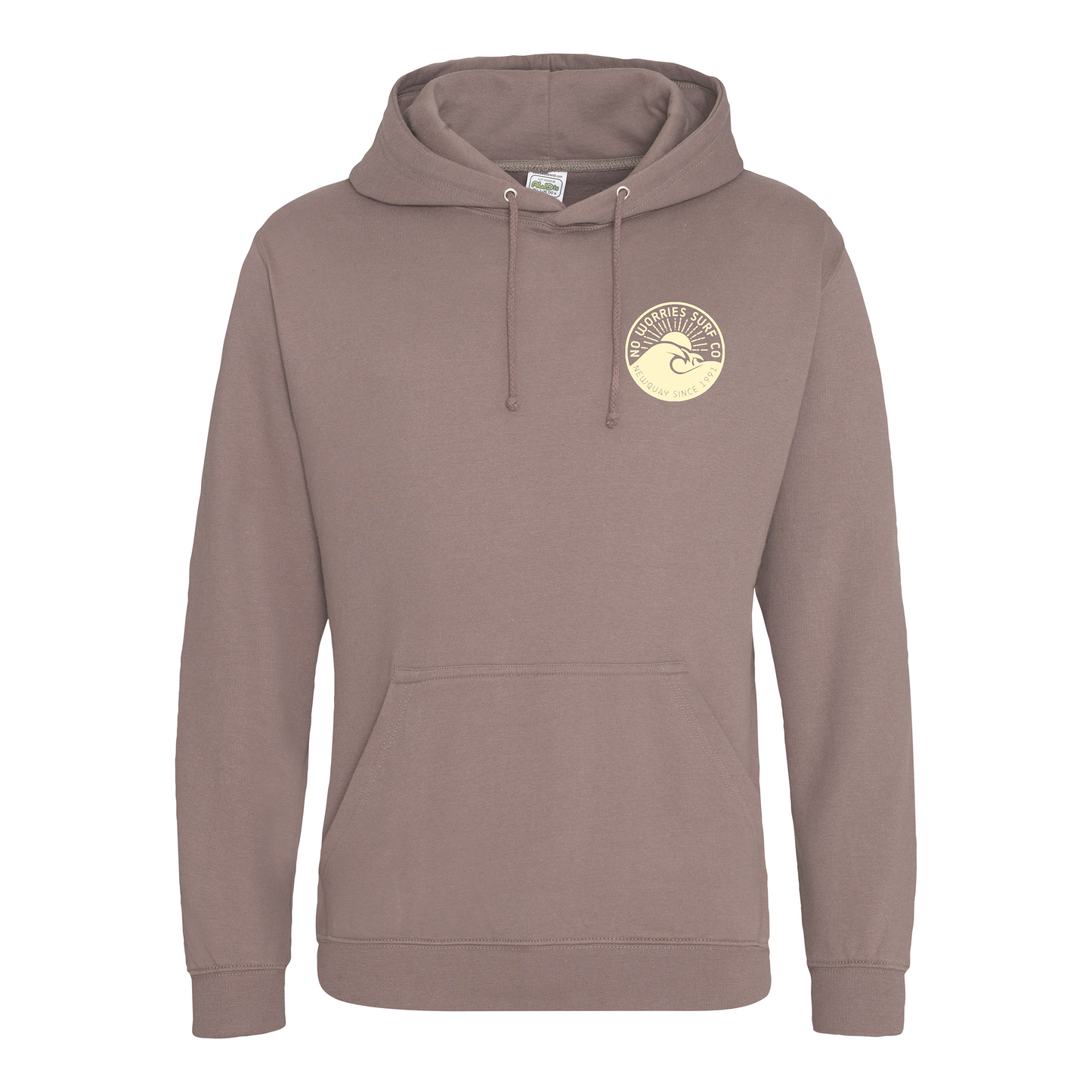 Adults Wave Hoodie - Mocha Brown