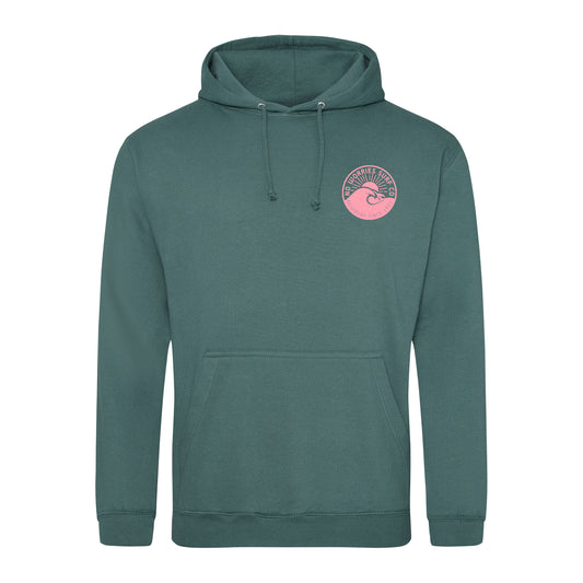 Adults Wave Hoodie - Moss Green