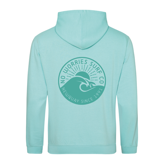 Adults Wave Hoodie - Peppermint