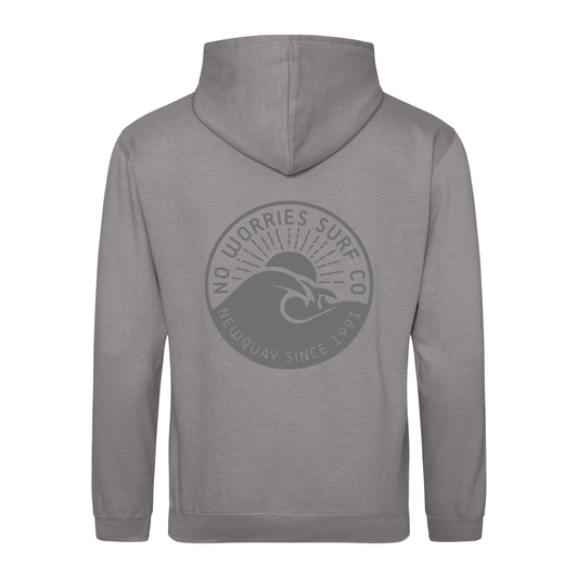 Adults Wave Hoodie - Platinum Grey