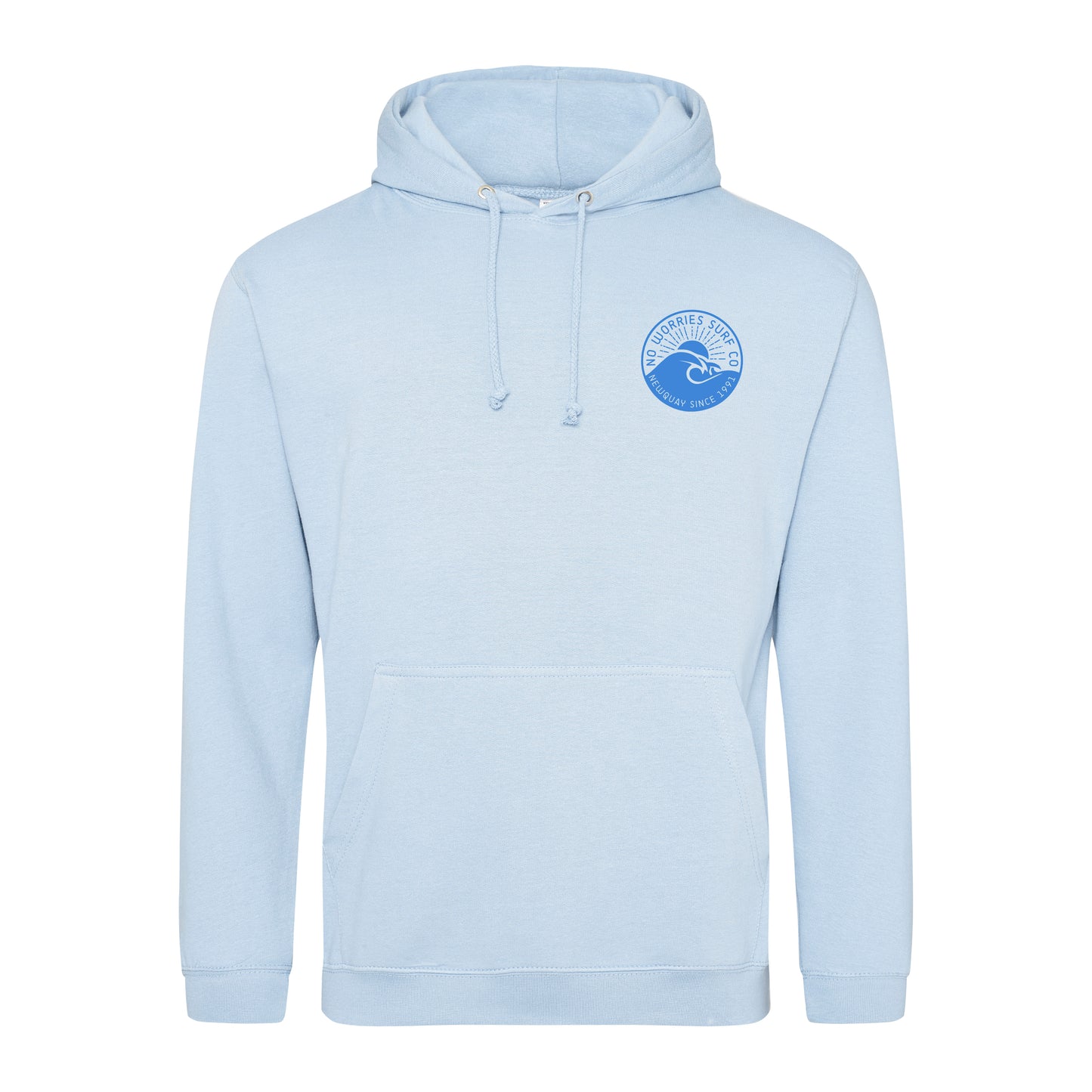 Adults Wave Hoodie - Sky Blue