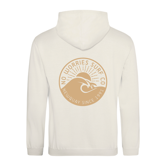 Adults Wave Hoodie - Vanilla