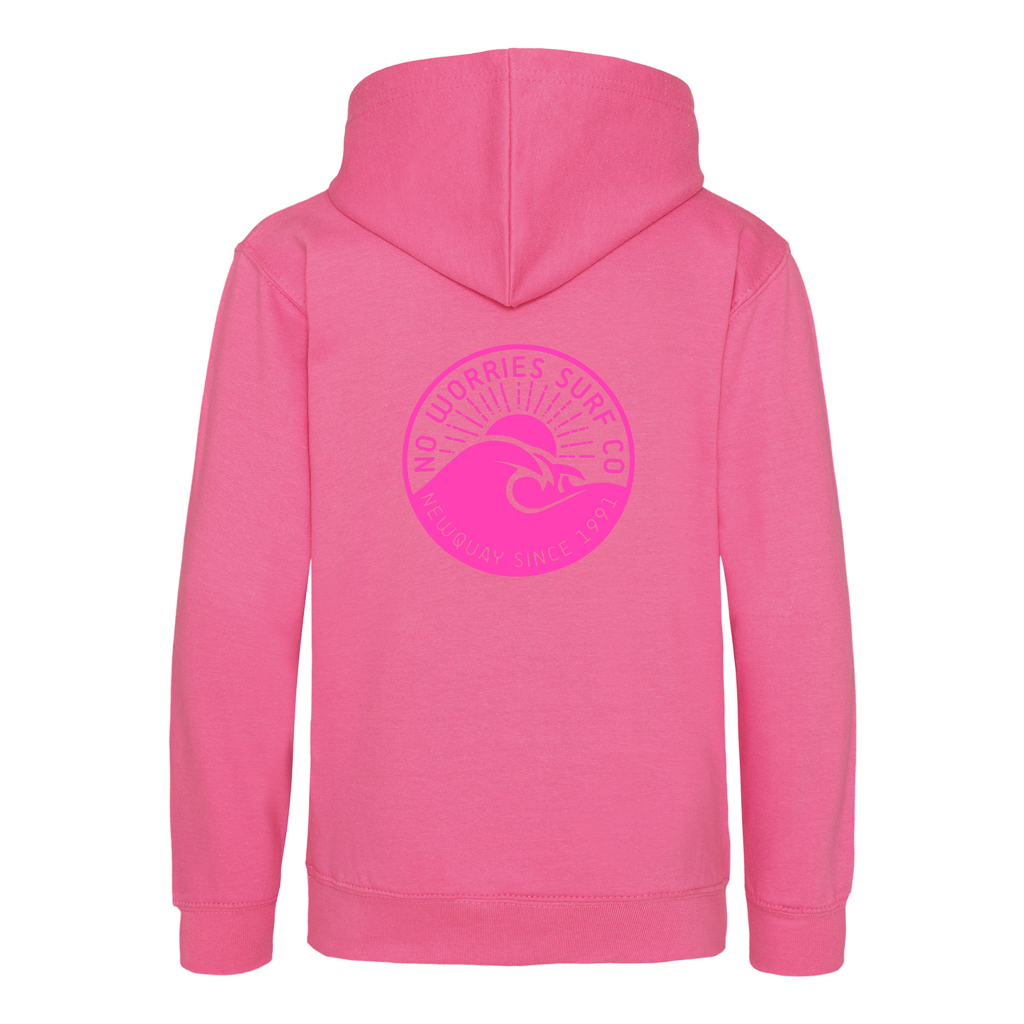 Kids Wave Hoodie - Candyfloss Pink