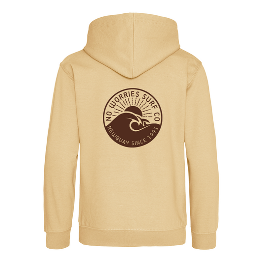 Kids Wave Hoodie - Desert Sand