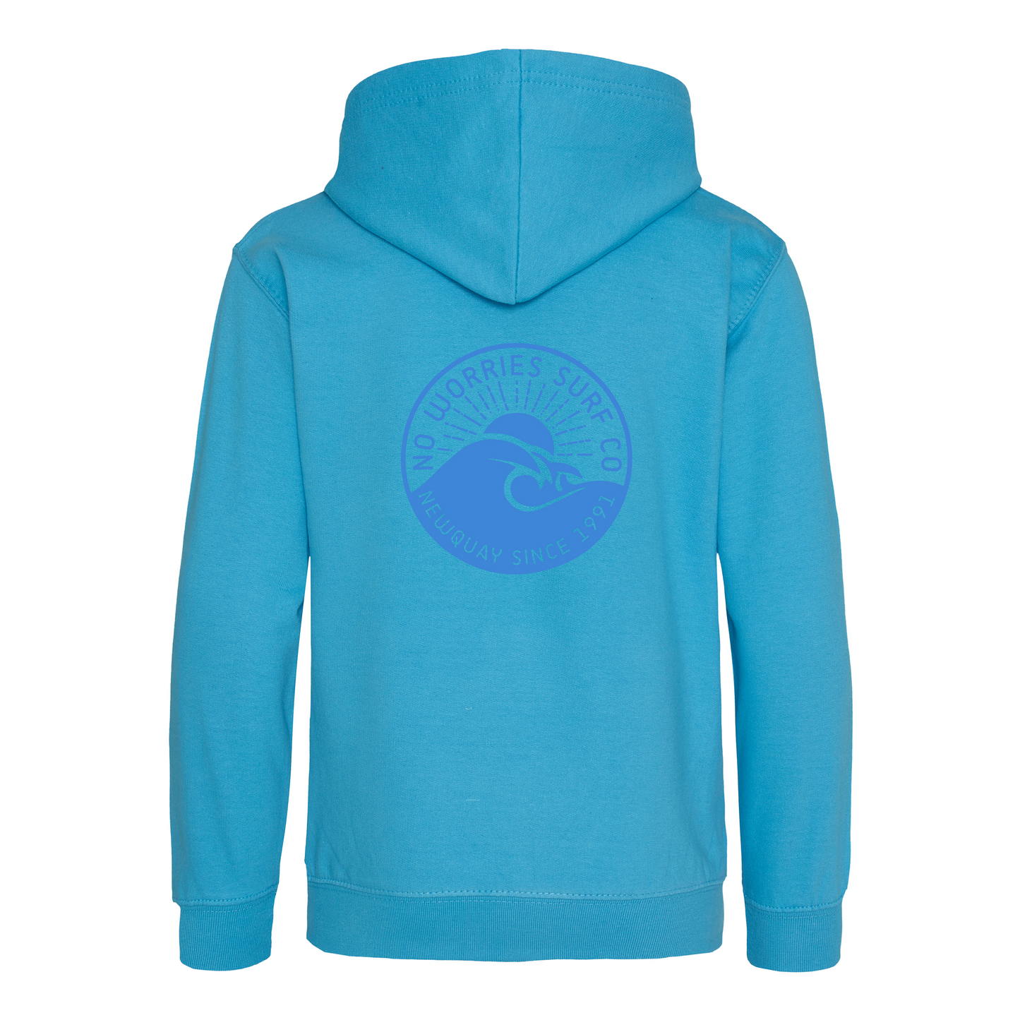 Kids Wave Hoodie - Hawaiian Blue