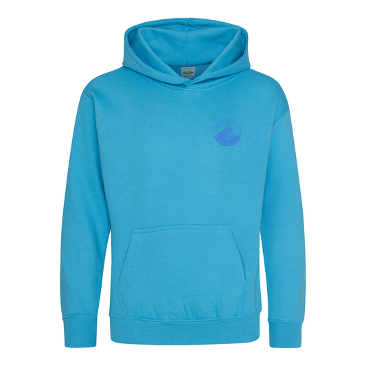 Kids Wave Hoodie - Hawaiian Blue