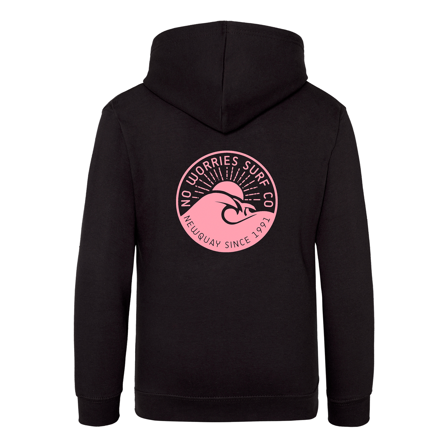 Kids Wave Hoodie - Black