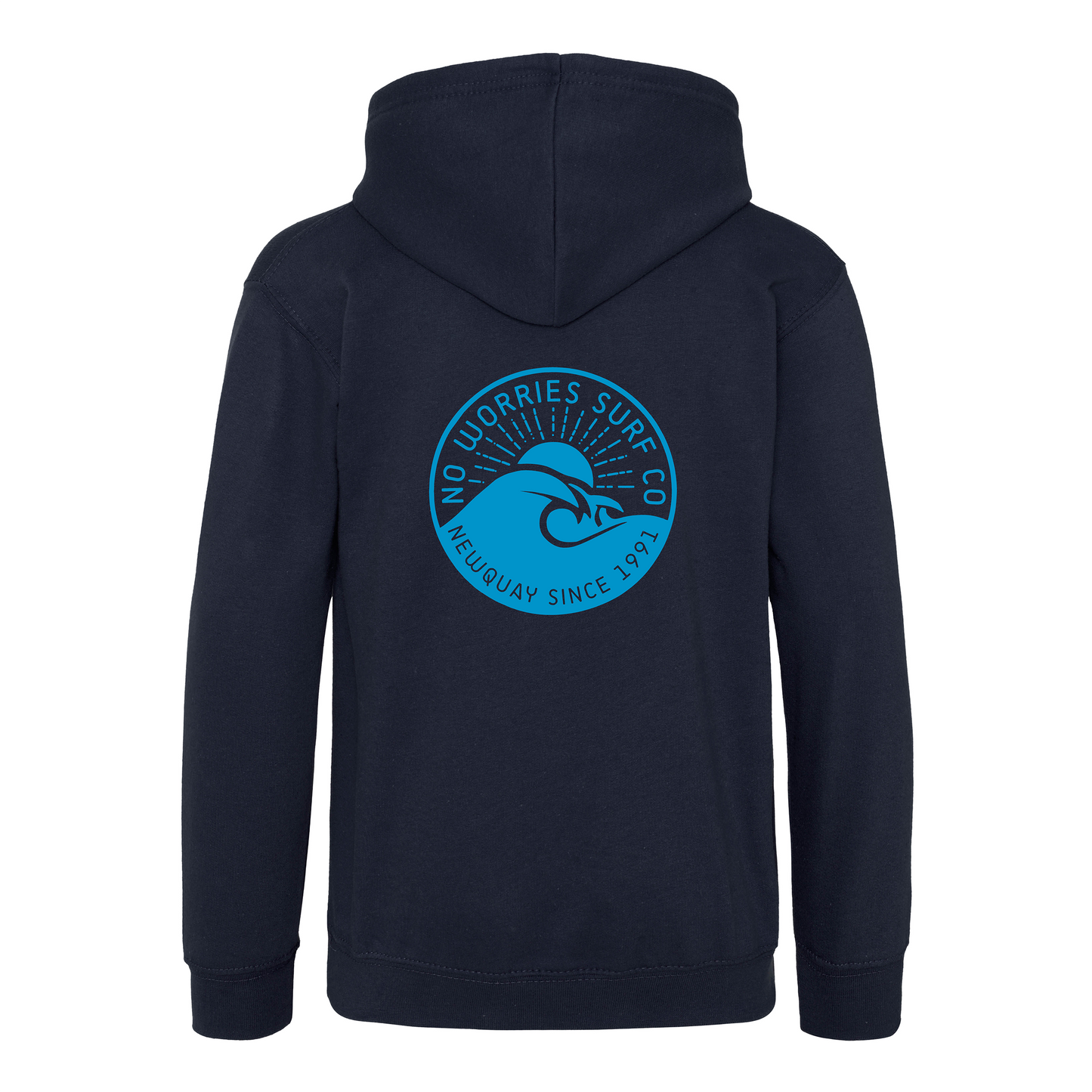Kids Wave Hoodie - Navy Blue