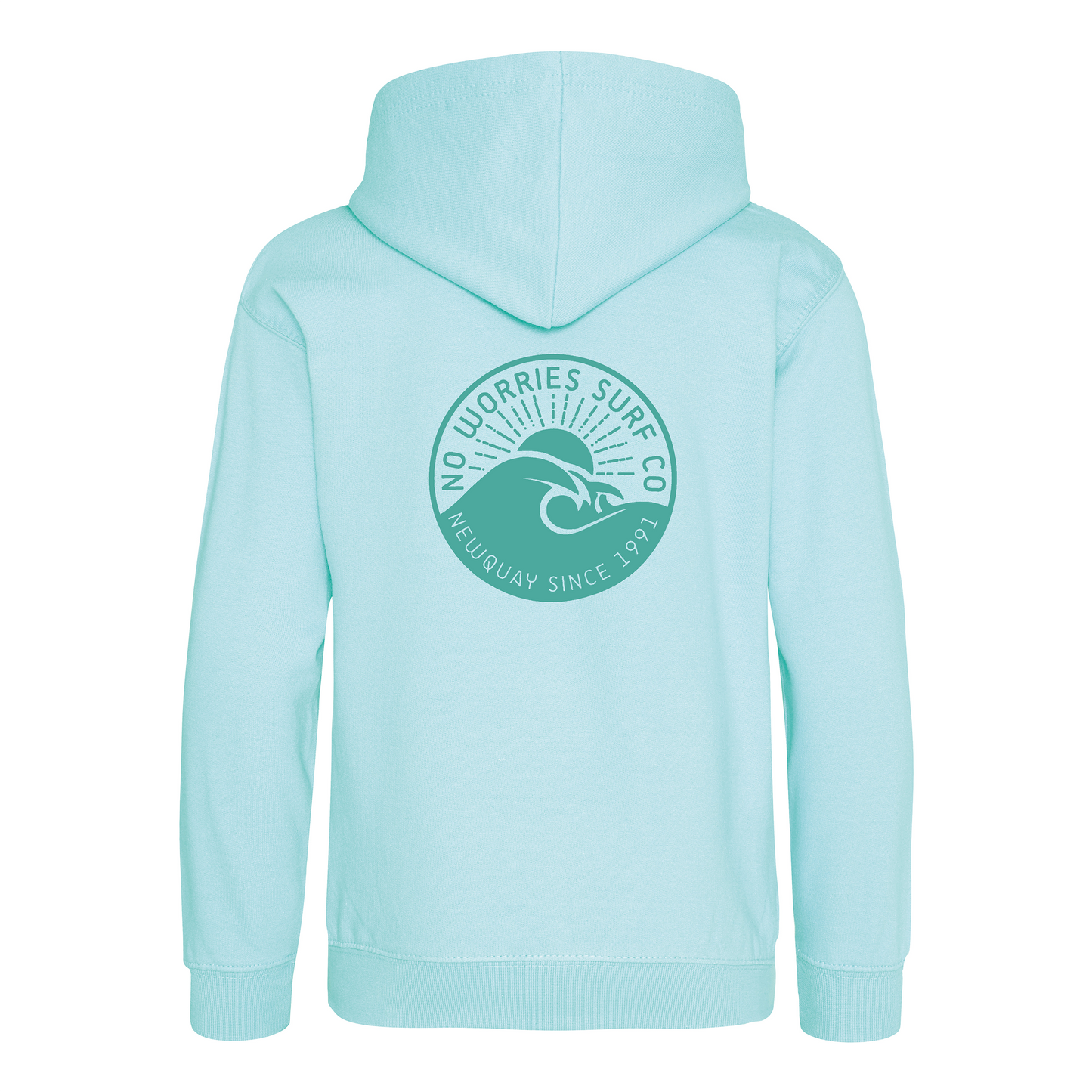 Kids Wave Hoodie - Peppermint