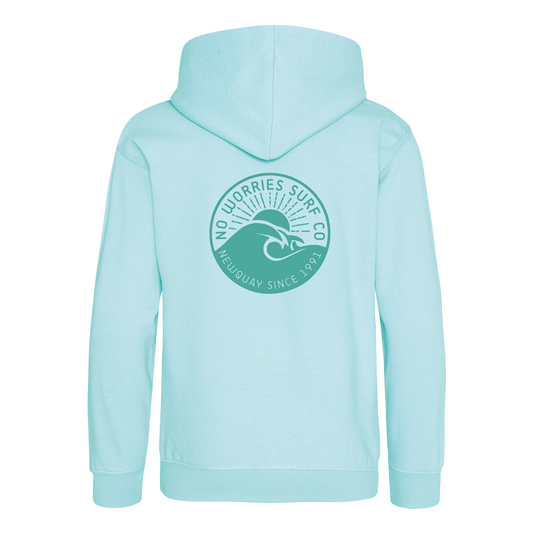 Kids Wave Hoodie - Peppermint