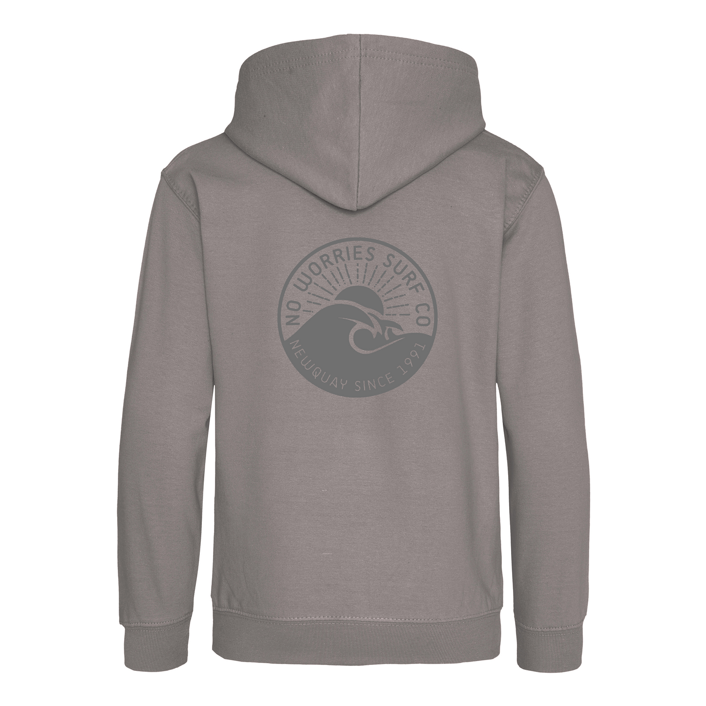 Kids Wave Hoodie - Platinum Grey