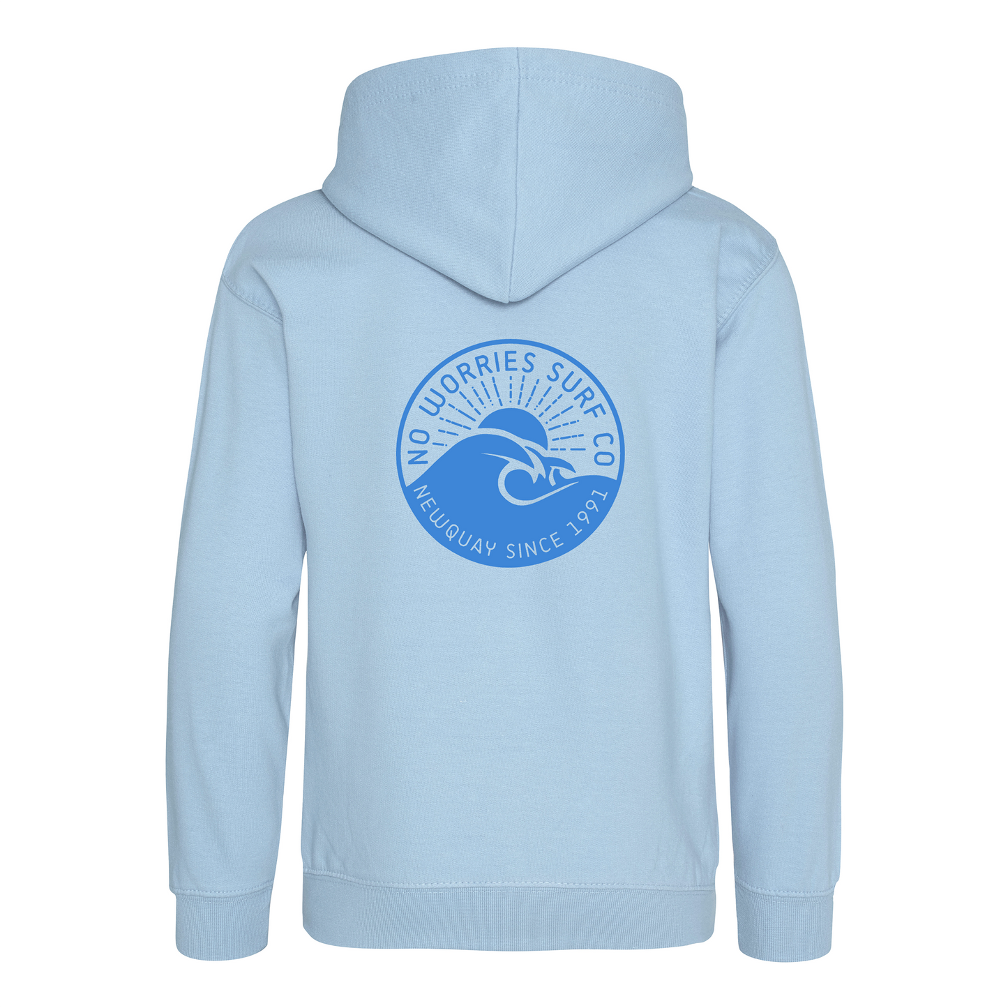Kids Wave Hoodie - Sky Blue