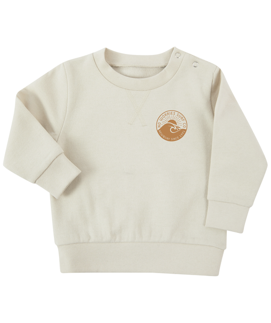 Toddler Wave Sweatshirt - Stone