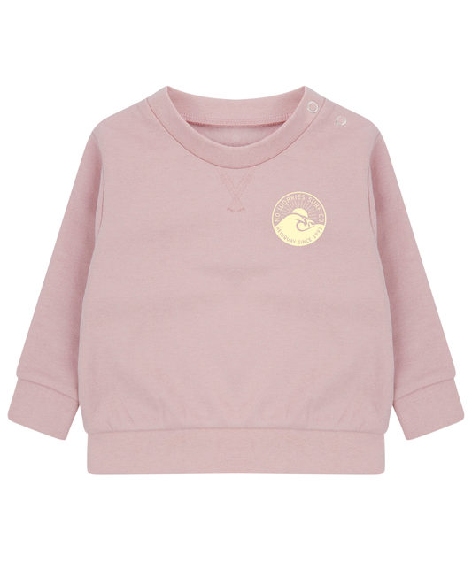 Toddler Wave Sweatshirt - Soft Pink