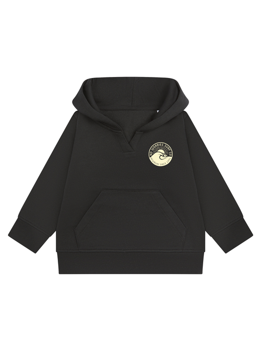 Toddler Wave Hoodie - Black
