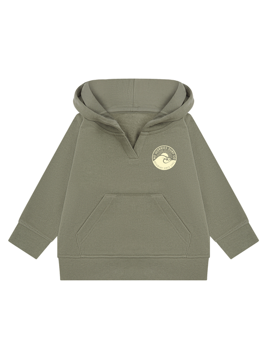 Toddler Wave Hoodie - Khaki