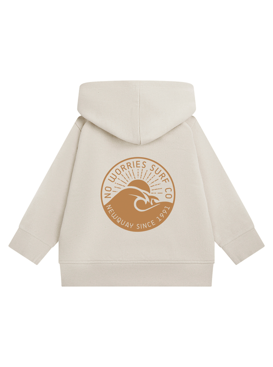 Toddler Wave Hoodie - Stone