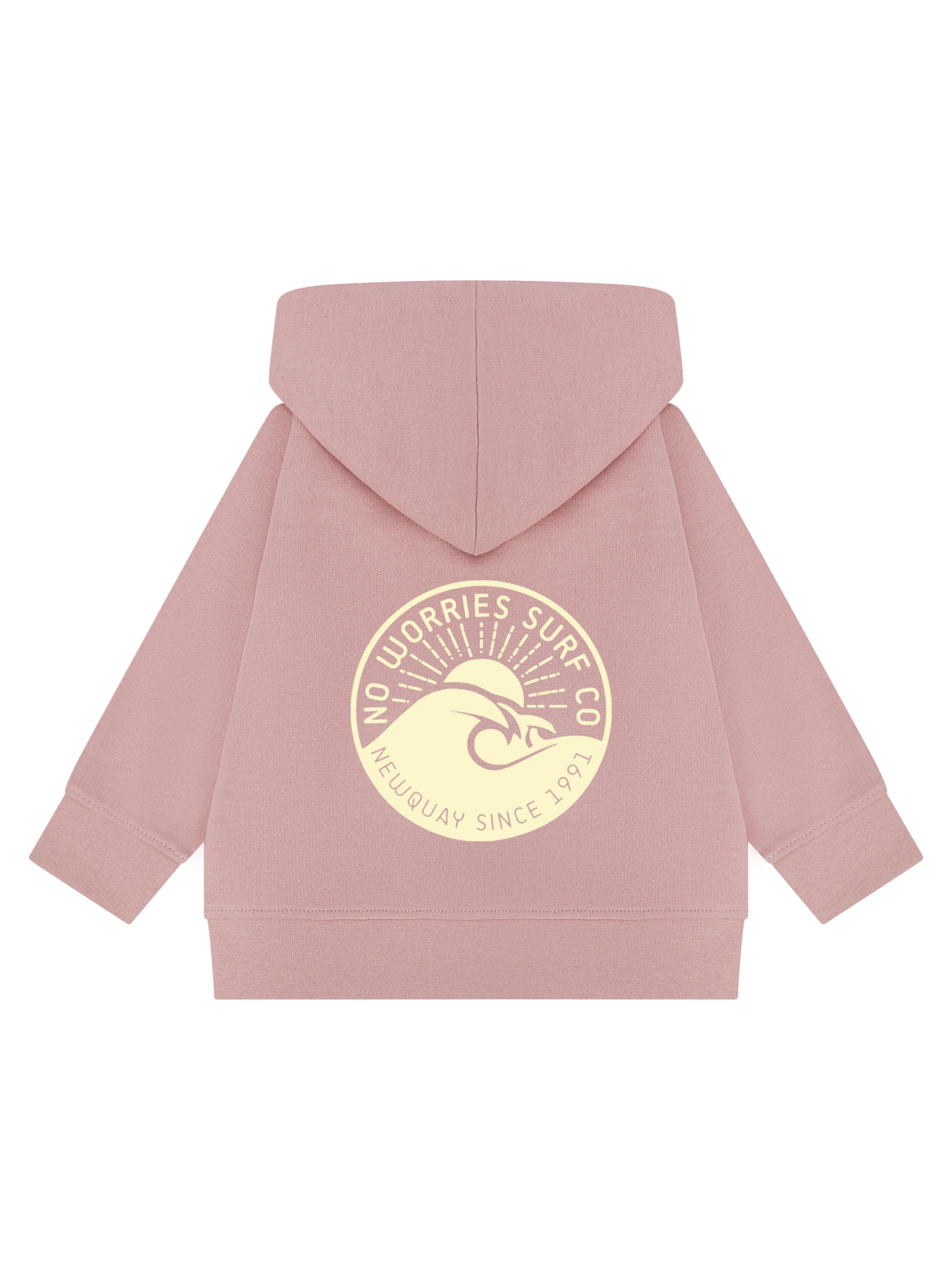 Toddler Wave Hoodie - Soft Pink