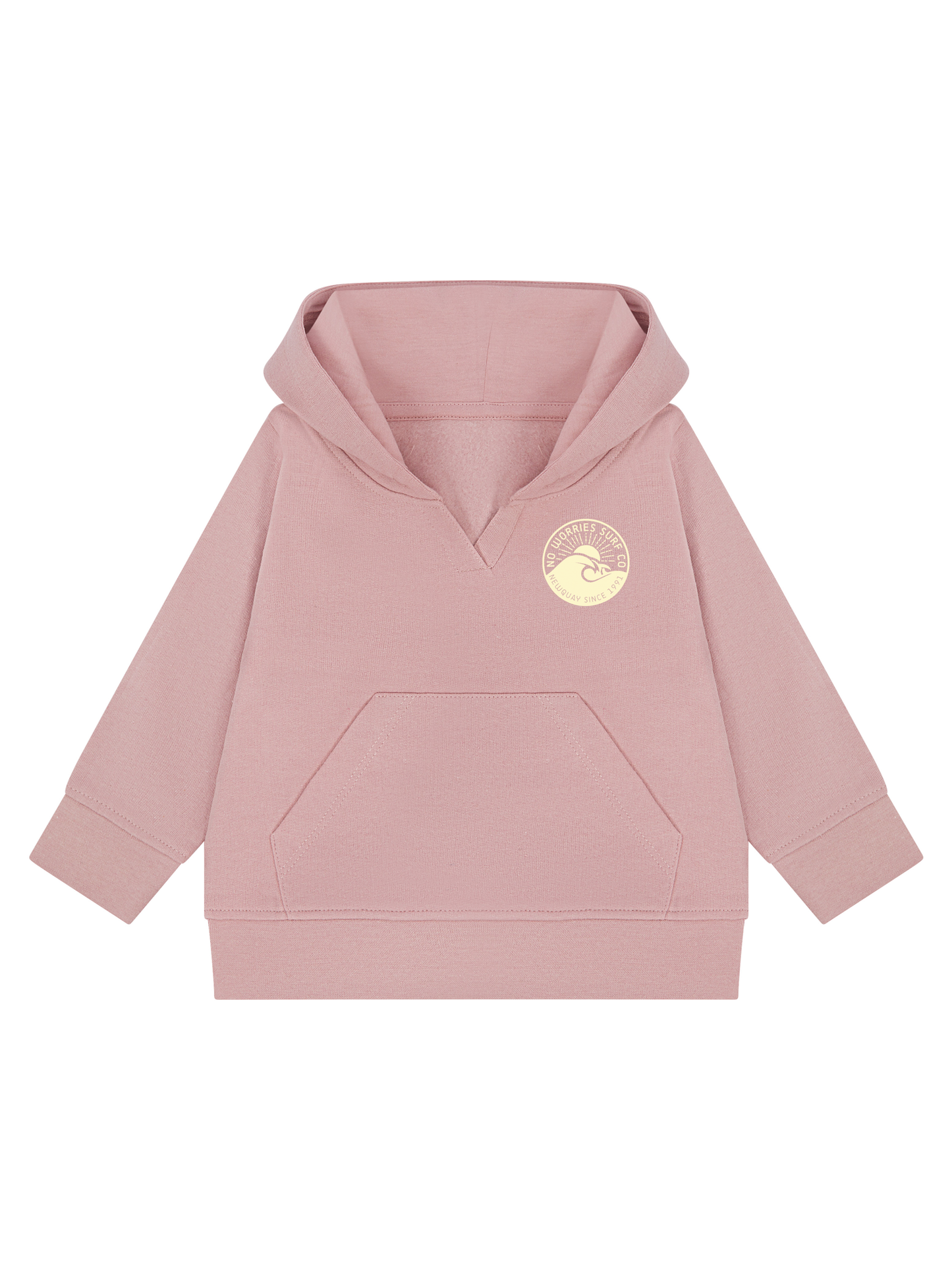 Toddler Wave Hoodie - Soft Pink