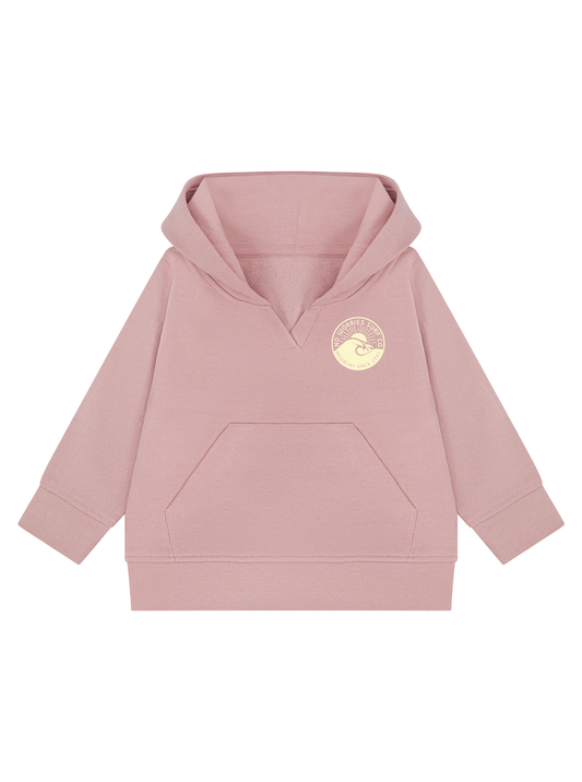 Toddler Wave Hoodie - Soft Pink