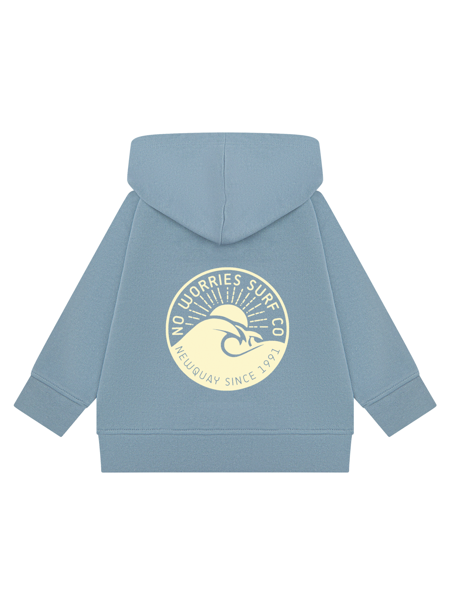 Toddler Wave Hoodie - Soft Blue